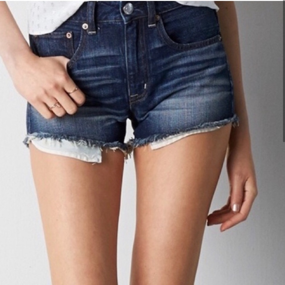 American Eagle high-rise festival denim shorts size 2